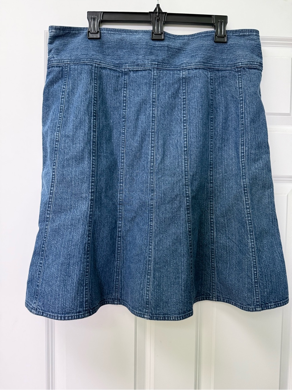 Van Heusen Dark Blue A-Line Denim Skirt